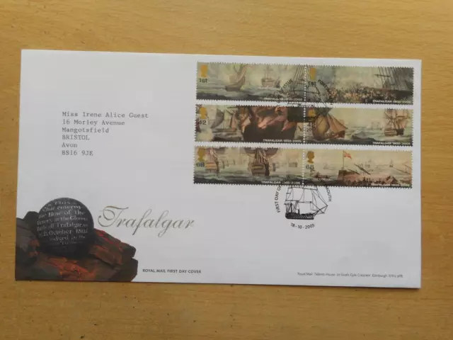 GB 2005 Battle of Trafalgar First Day Cover Portsmouth H/S