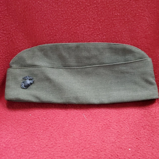 Vintage 7 1/2 Men's Poly/Wool 2212 Gabardine Garrison Cap (18a72)