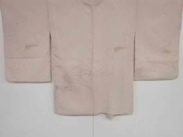 36685# Japanese Kimono / Antique Haori / Woven Abstract Pattern