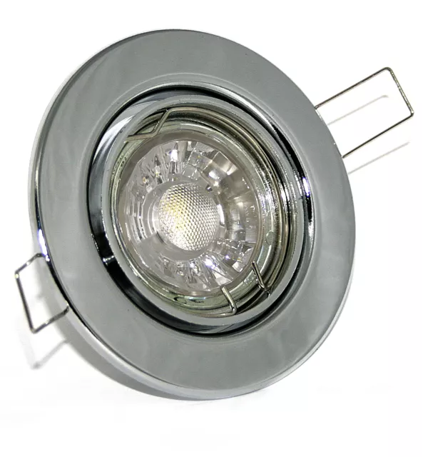 5-15er Set LED Einbau Strahler Tom 5W Lampen GU10 Spot dimmbar Stahl 68mm Loch 2