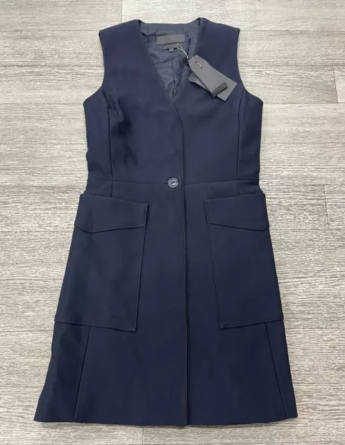 NWT Rag & Bone $595 Fleet Sleeveless Cotton Blend Dress In Salute Size: 4 2