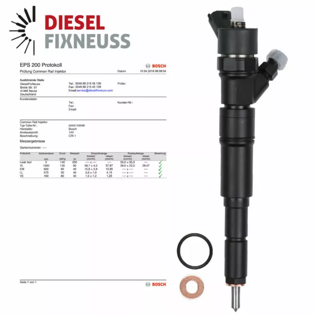 5x BOSCH Einspritzdüse - Generalüberholt- Kein Pfand