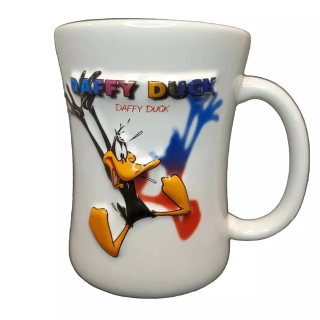 Warner Brothers Six Flags Daffy Duck 3D Coffee Mug Cup