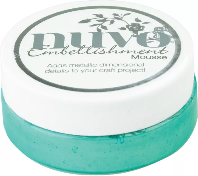 Nuvo Embellishment Mousse-Aquamarine, NEM-807