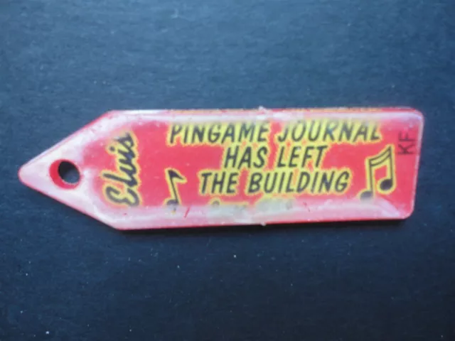 Elvis Pinball  Machine Plastic PGJ Key Chain
