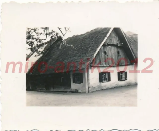 Foto, WK2, 14./Geb.Jg.Reg.99, Graz, Umgebung, altes Bauernhaus, 1938, 5026-518