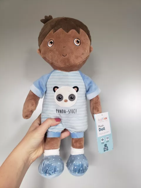 LITTLE TOWN ALDI Baby Rag Doll Soft Cuddly Toy Plush Doll Boy