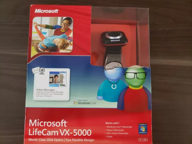 Microsoft LifeCam VX-5000 USB 2.0 Web Cam - New & Sealed