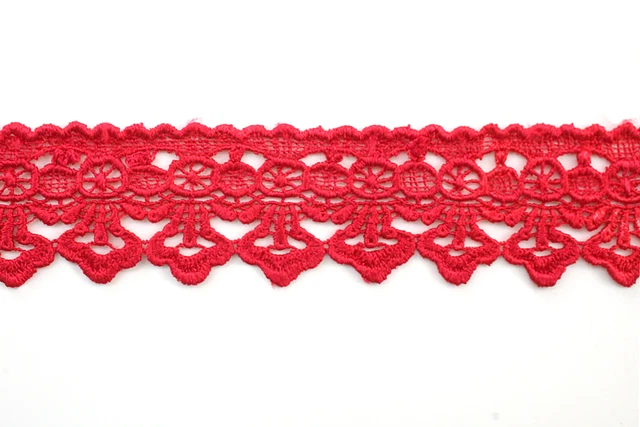 Unotrim 1.75" Wide 19 Colors Venise Guipure Lace Trim Floral Embroidery By Yard