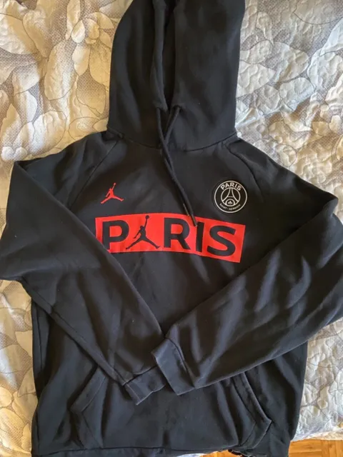 Felpa con cappuccio uomo Nike Air Jordan PSG Paris Saint Germain taglia M