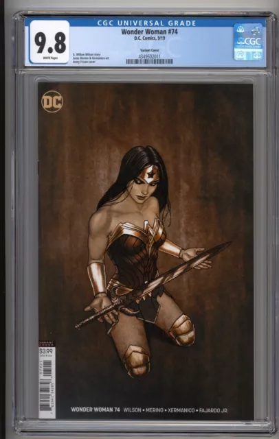 Wonder Woman #74 CGC 9.8 Jenny Frison Variant Cover Highest Graded (2019)