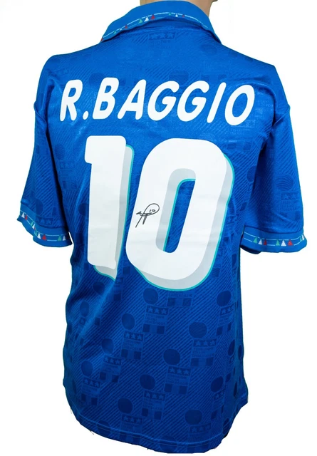 MAGLIA CALCIO VINTAGE Nazionale Italiana R. Bagio #10 1994 EUR 149,00 ...