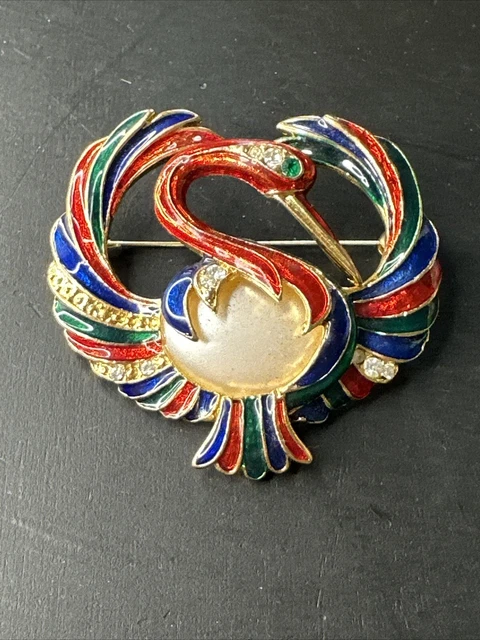 Broche Ancienne Art Déco/Nouveau – Plaqué Or 18k (750) – Motif Fleurs – Occasion