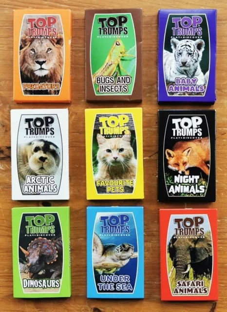 McDonalds Happy Meal Toy 2020 Animals Top Trumps Complete Packs - Various