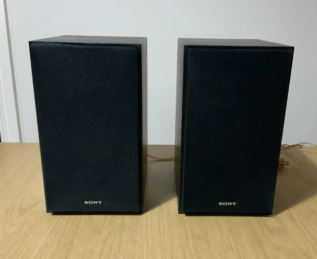 SONY SS-CBX77 BOOKSHELF HiFi Stereo Speakers 24cm 30W 6Ohms Genuine ...