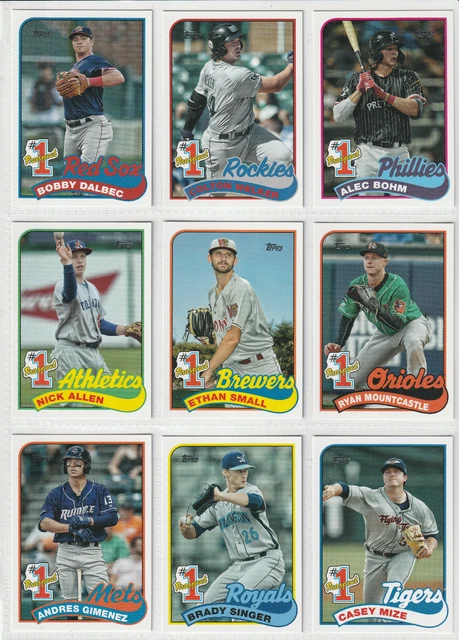 2020 Topps #1 Prospect Upick Franco Dalbec Hayes Pache Adell Mize Bart Garcia