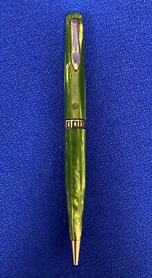 VTG Estate Wahl Eversharp Green Celluloid Doric 4 ¼" Mechanical Pencil READ 37