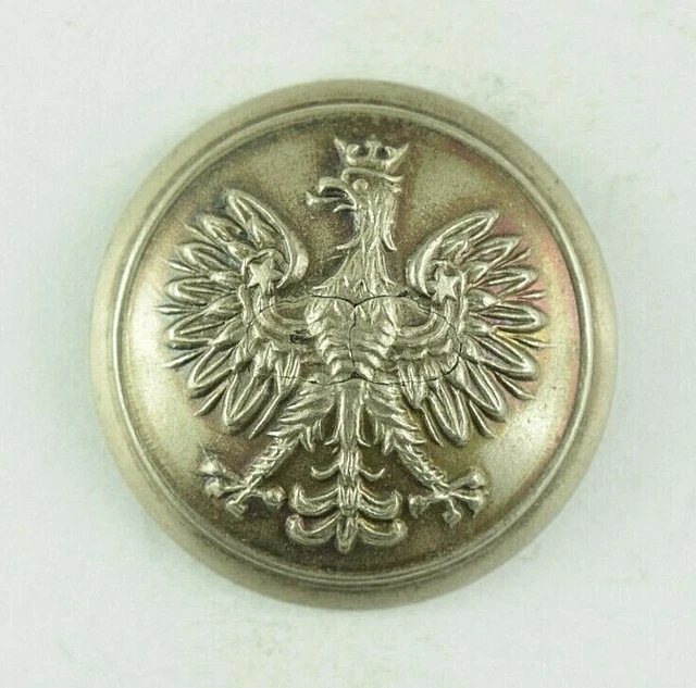 Wwi Button EARLY WWI WWII Polish Army Original Uniform Button World War 3 H1CT £45 ...