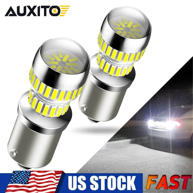 2X 1156 7506 LED Reverse Backup Light Canbus No Error BA15S Bulb White 6000K EON