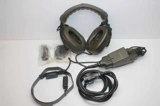 Telemit BW US Army Headset-Microphone Kopfhörer Kehlkopf Mikrophon Panzer SEM