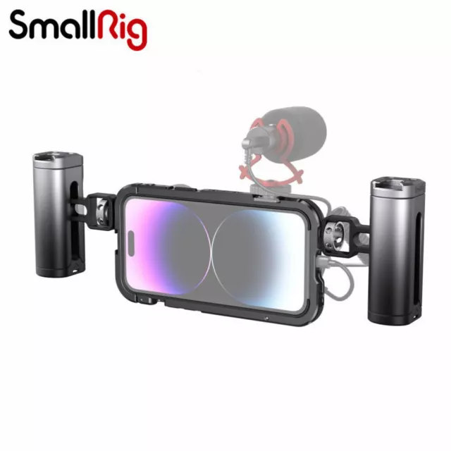 Kit de jaula de video móvil SmallRig (doble portátil) para iPhone 14 Pro Max 4078