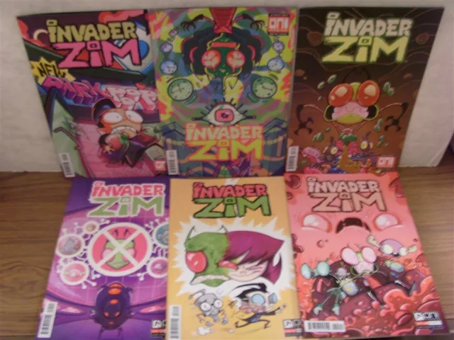 Invader Zim 20 21 25 27 28 29 A Oni Press Comic Lot Vasquez Wucinich 2017 Nm