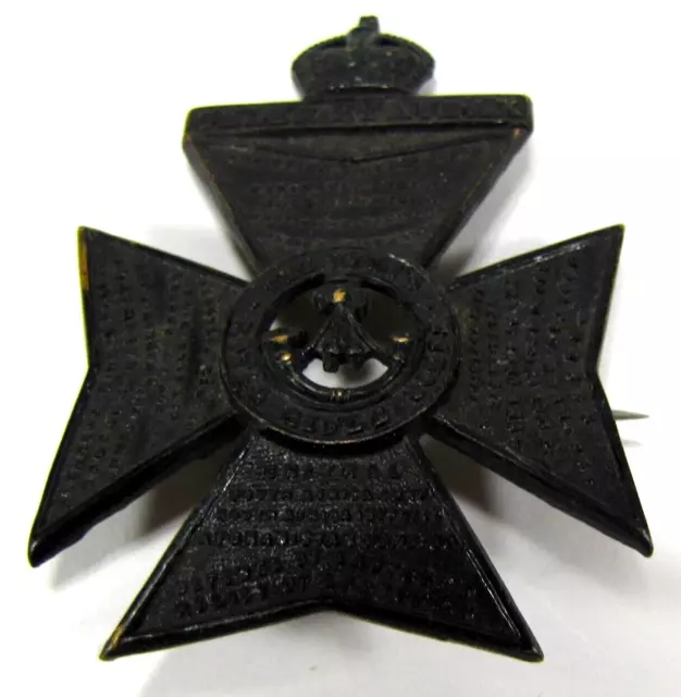 German WW1 Hindenburg Honor Cross Medal Pin Badge Crown on Top