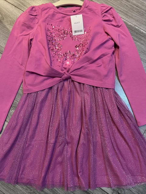 Next girls age 7 sequin jumper and dress set BNWT 💖