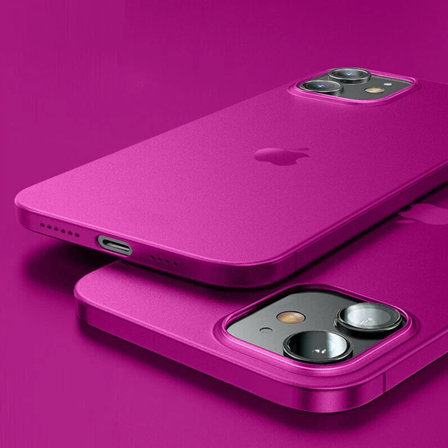 For iPhone 14 13 Pro Max 12 11 XR Ultra Thin Matte Frosted Hard Clear Case Cover