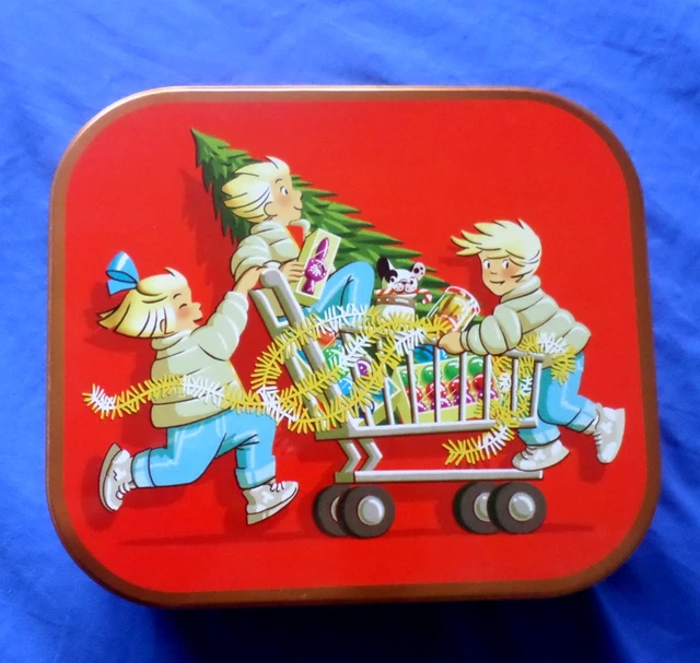 ANCIENNE BOITE MÉTAL tôle bonbons confiserie vintage 1920s France EUR 21,90 - FR