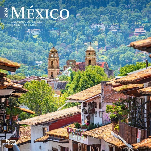 Mexico | 2024 12x24" Monthly Square Wall Calendar