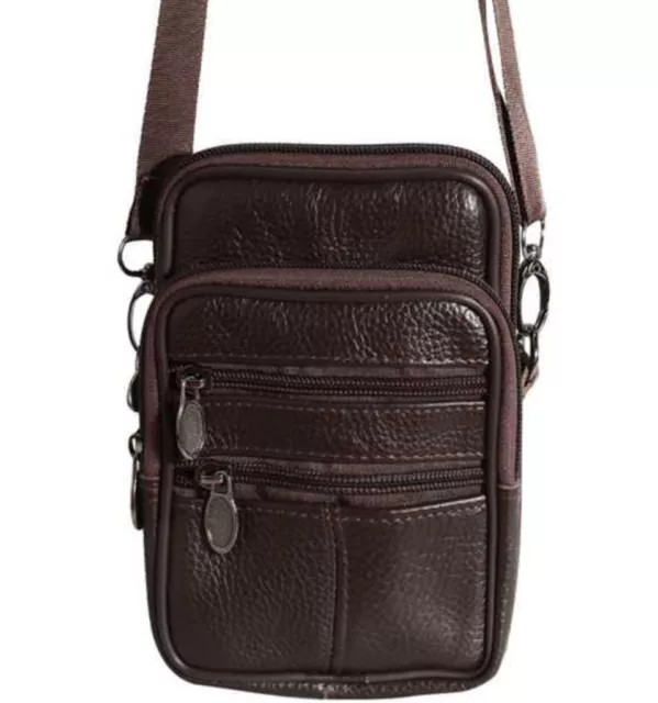 Petit Sac à Main ou Sacoche homme Cuir véritable avec bandoulière ou ceinture