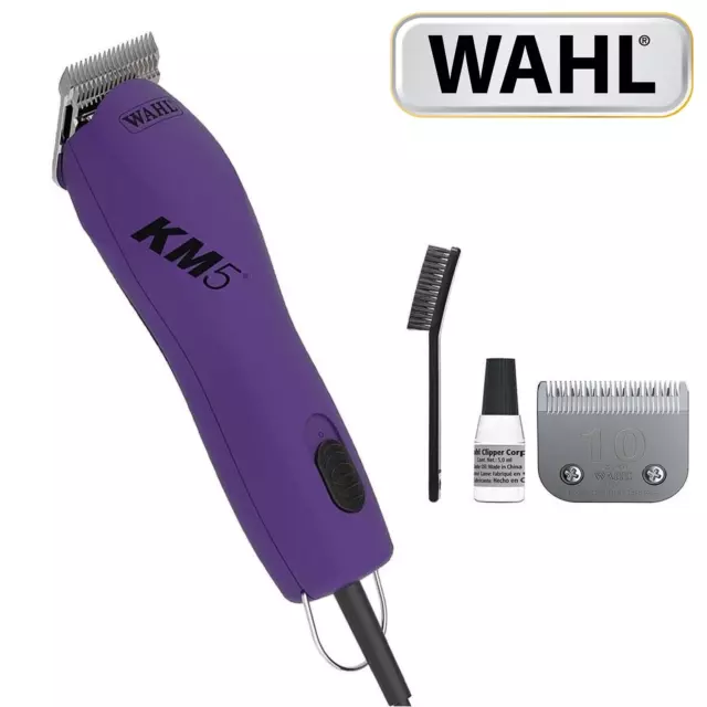 Wahl KM5 Professional Animal Thick Coat Clipper Dog & Pet Grooming Trimmers Set