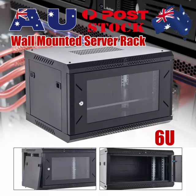 6U 6RU Cabinet Server Network Data Rack LAN 19" 19 Inch Wall Mount 450mm Deep D