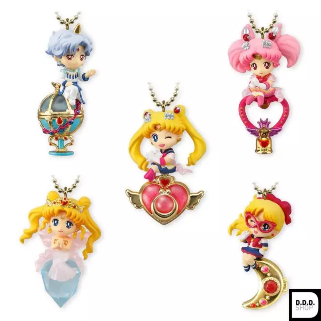 BANDAI Sailor Moon Twinkle Dolly Sailor Moon alle 5 Sorten Set Gashapon Spielzeug