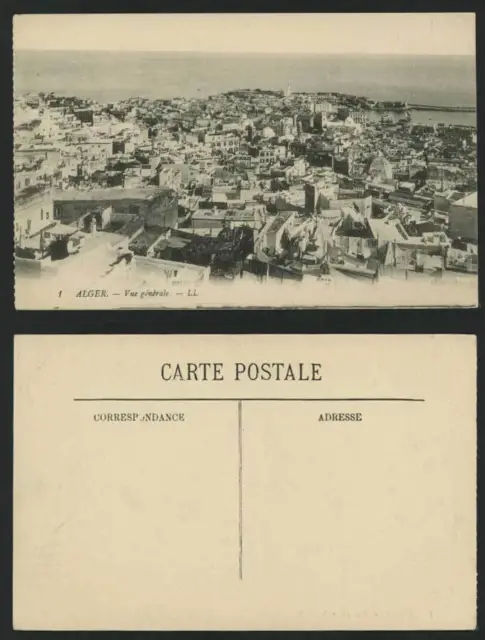 Algeria Old Postcard ALGER Vue Generale General View LL
