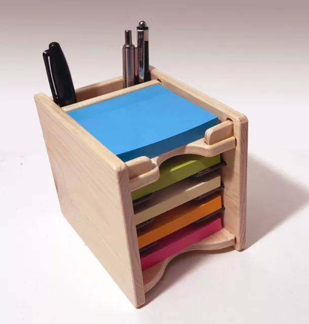 Sticky Notes Pad and Pen Holder (Note Pads NOT Included)