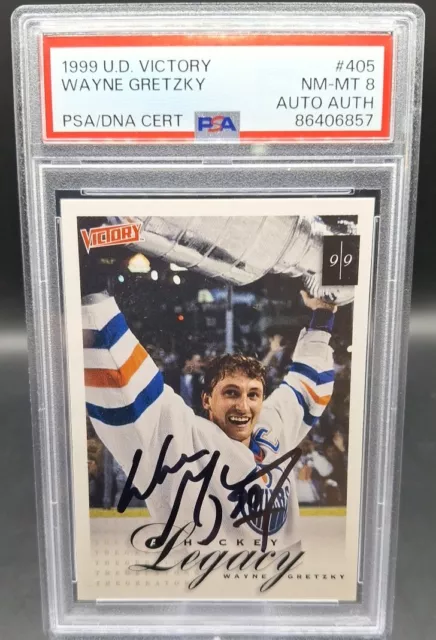 1999 UPPER DECK WAYNE GRETZKY HOCKEY LEGACY 1st STANLEY CUP AUTO CERTIFIED PSA