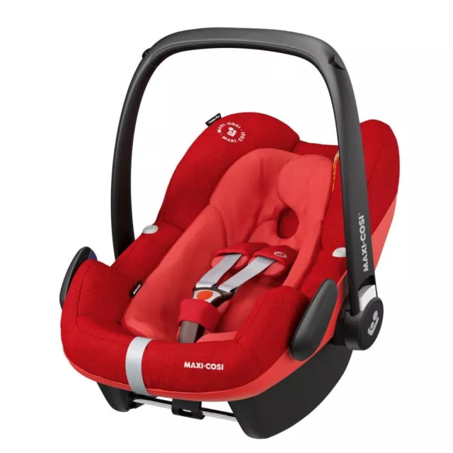 Portacoche Maxi-Cosi Pebble Plus Baby i-Size, Grupo 0+ desde el nacimiento - Rojo Nómada