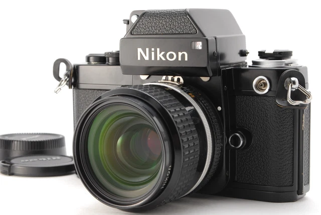 [NEAR MINT ] Nikon F2 Photomic Black 35mm SLR  Nikkor Ai 35mm f2 From JAPAN