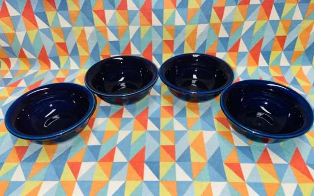 New Fiestaware COBALT BLUE set  of 4 Fruit Salsa 9 oz Bowls FIESTA 2