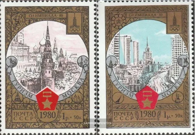 Sowjet-Union 4927-4928 (kompl.Ausg.) gestempelt 1980 Olymp. Spiele - Tourismus