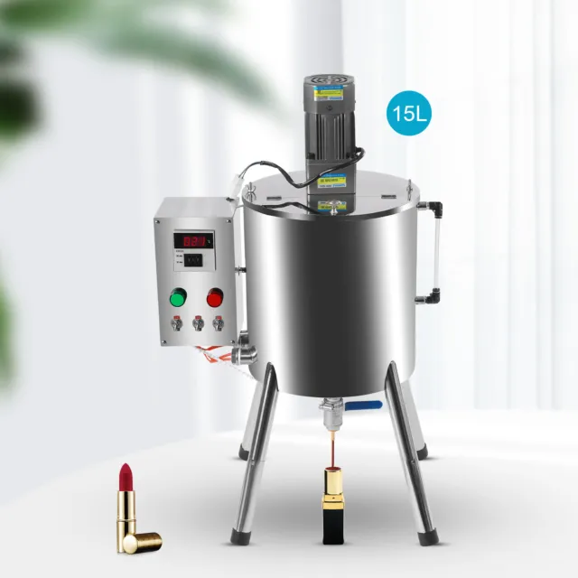 Heating Filling Mixer Machine 15L Stirring Tank Paste Liquid Lipstick Filler