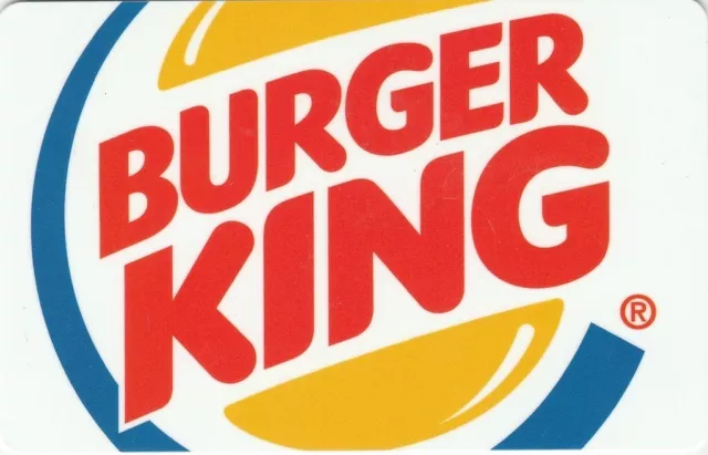 Burger King * Used Collectible Gift Card NO VALUE * FD66338A