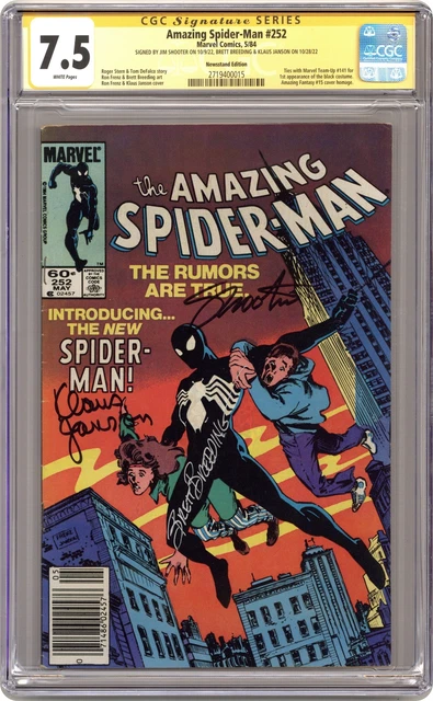 Amazing Spider-Man #252 CGC 7.5 Newsstand SS Shooter/Breeding/Janson 1984