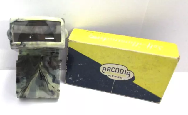 Vintage Arcadia Commander Slide Viewer Lighted Bakelite & Box Works
