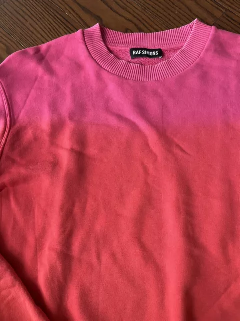 RAF Simons AW14 dip dye ombré sweatshirt  Size S 2