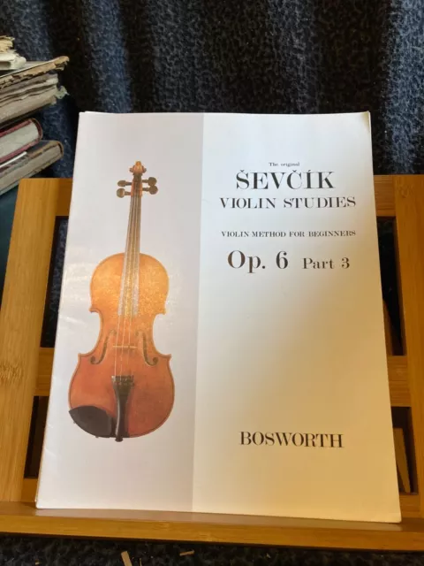 Sevcik Etudes pour violon opus 6 part. 3 partition éditions Bosworth