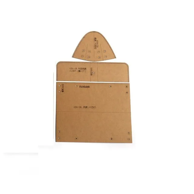 Casual Shoulder Messenger bag Template Pattern Tools Cylinder Leather Craft Kits 11