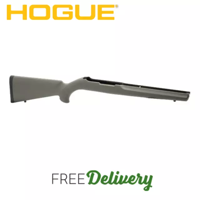 Hogue OverMolded Rubber Stock for Ruger 10-22 Standard Weight Barrel, OD Green